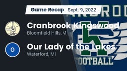 Recap: Cranbrook Kingswood  vs. Our Lady of the Lakes  2022