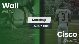 Matchup: Wall vs. Cisco  2018