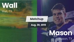 Matchup: Wall vs. Mason  2019