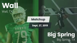 Matchup: Wall vs. Big Spring  2019