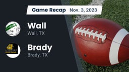 Recap: Wall  vs. Brady  2023