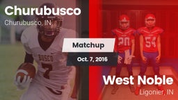 Matchup: Churubusco vs. West Noble  2016