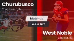Matchup: Churubusco vs. West Noble  2017