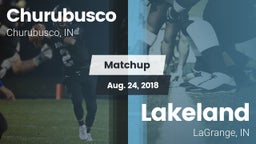 Matchup: Churubusco vs. Lakeland  2018