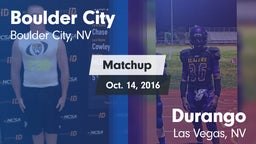 Matchup: Boulder City vs. Durango  2016