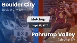 Matchup: Boulder City vs. Pahrump Valley  2017