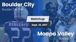 Matchup: Boulder City vs. Moapa Valley  2017