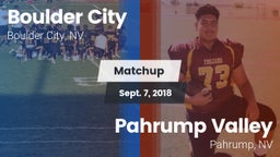 Matchup: Boulder City vs. Pahrump Valley  2018