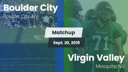 Matchup: Boulder City vs. ****** Valley  2018
