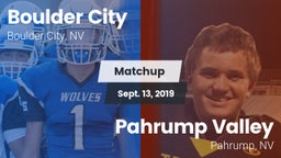 Matchup: Boulder City vs. Pahrump Valley  2019