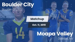 Matchup: Boulder City vs. Moapa Valley  2019