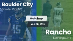 Matchup: Boulder City vs. Rancho  2019