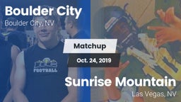 Matchup: Boulder City vs. Sunrise Mountain  2019