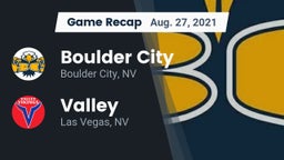 Recap: Boulder City  vs. Valley  2021