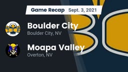 Recap: Boulder City  vs. Moapa Valley  2021