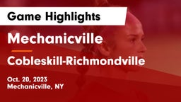 Mechanicville  vs Cobleskill-Richmondville  Game Highlights - Oct. 20, 2023