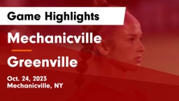 Mechanicville  vs Greenville  Game Highlights - Oct. 24, 2023