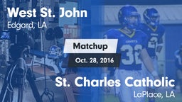 Matchup: West St. John vs. St. Charles Catholic  2015
