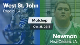 Matchup: West St. John vs. Newman  2015