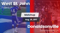 Matchup: West St. John vs. Donaldsonville  2017