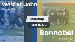 Matchup: West St. John vs. Bonnabel  2017