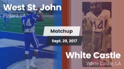 Matchup: West St. John vs. White Castle  2017