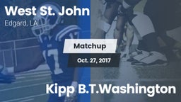 Matchup: West St. John vs. Kipp B.T.Washington 2017