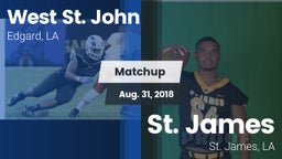 Matchup: West St. John vs. St. James  2018