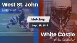 Matchup: West St. John vs. White Castle  2018