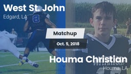 Matchup: West St. John vs. Houma Christian  2018