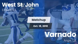 Matchup: West St. John vs. Varnado  2018