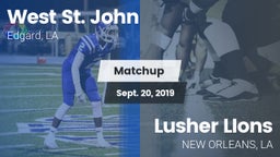 Matchup: West St. John vs. Lusher LIons 2019