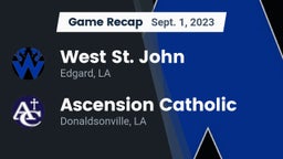 Recap: West St. John  vs. Ascension Catholic  2023