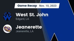 Recap: West St. John  vs. Jeanerette  2023
