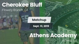 Matchup: Cherokee Bluff High  vs. Athens Academy 2019