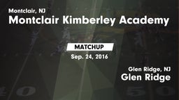 Matchup: Montclair-Kimberley vs. Glen Ridge  2016
