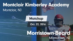 Matchup: Montclair-Kimberley vs. Morristown-Beard  2016