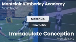 Matchup: Montclair-Kimberley vs. Immaculate Conception  2017