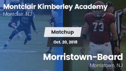 Matchup: Montclair-Kimberley vs. Morristown-Beard  2018