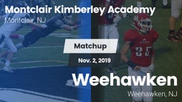 Matchup: Montclair-Kimberley vs. Weehawken  2019
