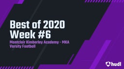 Montclair Kimberley Academy football highlights Best of 2020 Week #6