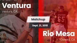 Matchup: Ventura vs. Rio Mesa  2018