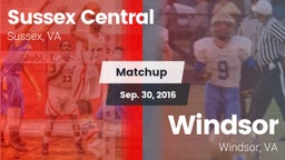 Matchup: Sussex Central vs. Windsor  2016