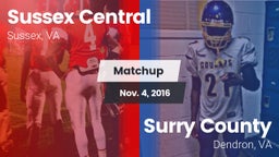 Matchup: Sussex Central vs. Surry County  2016