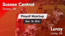 Matchup: Sussex Central vs. Luray  2016