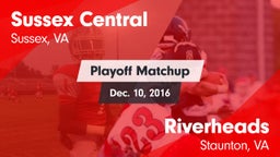 Matchup: Sussex Central vs. Riverheads  2016