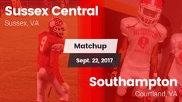 Matchup: Sussex Central vs. Southampton  2017