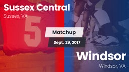 Matchup: Sussex Central vs. Windsor  2017