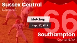 Matchup: Sussex Central vs. Southampton  2019