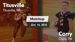 Matchup: Titusville vs. Corry  2016